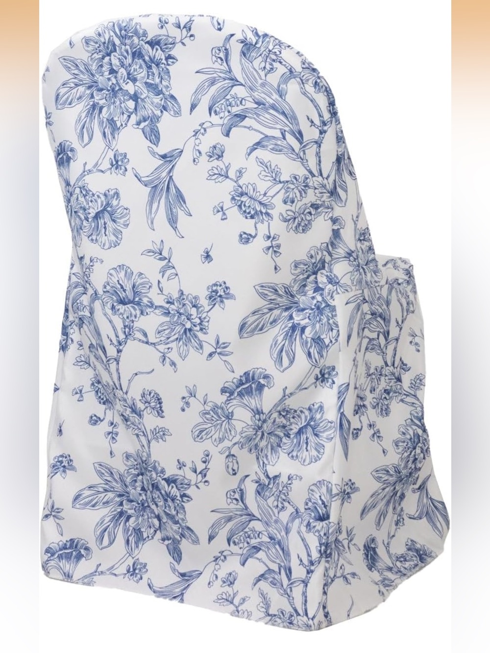 6 NEW Blue Floral Slipcover Folding Chair Covers Mahjong decor